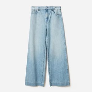 New Everlane Soft Summer Wide Leg High Waist Denim Jeans